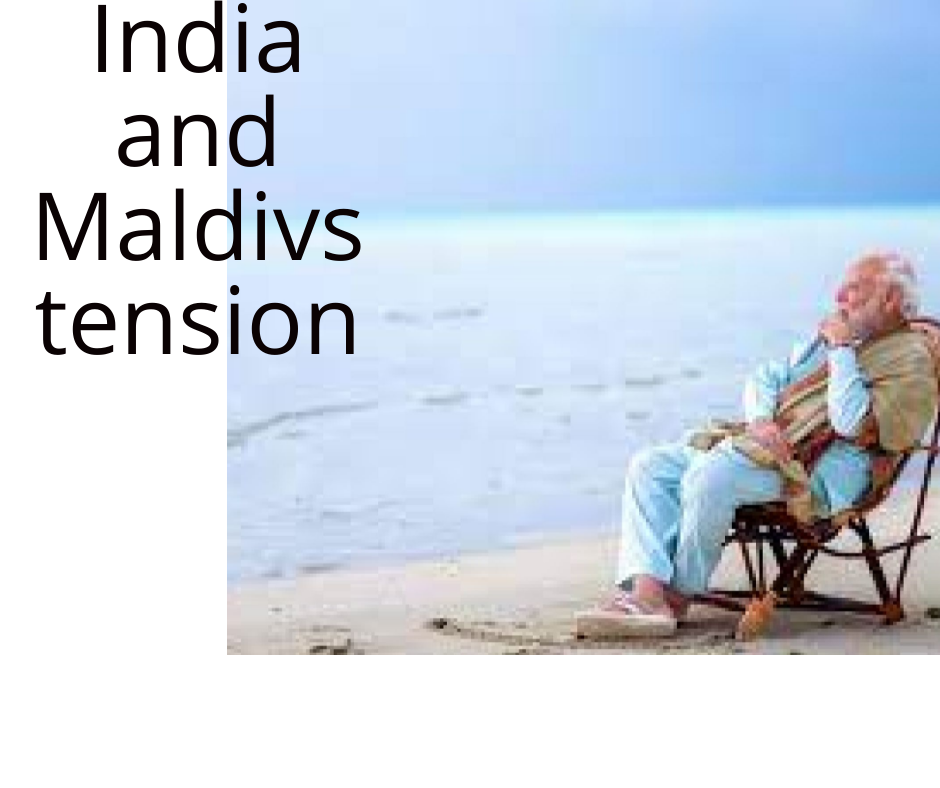 india and maldives tension